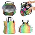 thumbnail image 2 of Pioneer Flower Floral Print Pattern Drawstring Lunch Bag Women - Drawstring Lunch Bag Insulated for Work Office - Stain-Resistant Large Lunchbags for Women with Multi-Pockets, 2 of 6