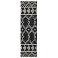thumbnail image 2 of SAFAVIEH Abstract Torrey Geometric Wool Runner Rug, Black/Ivory, 2'3" x 8', 2 of 11