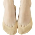 thumbnail image 3 of 4 Pairs No Show Liner Socks Women's Low Cut Cotton Nylon Boat Invisible Hidden Socks Non-Slip for Flats, 3 of 5
