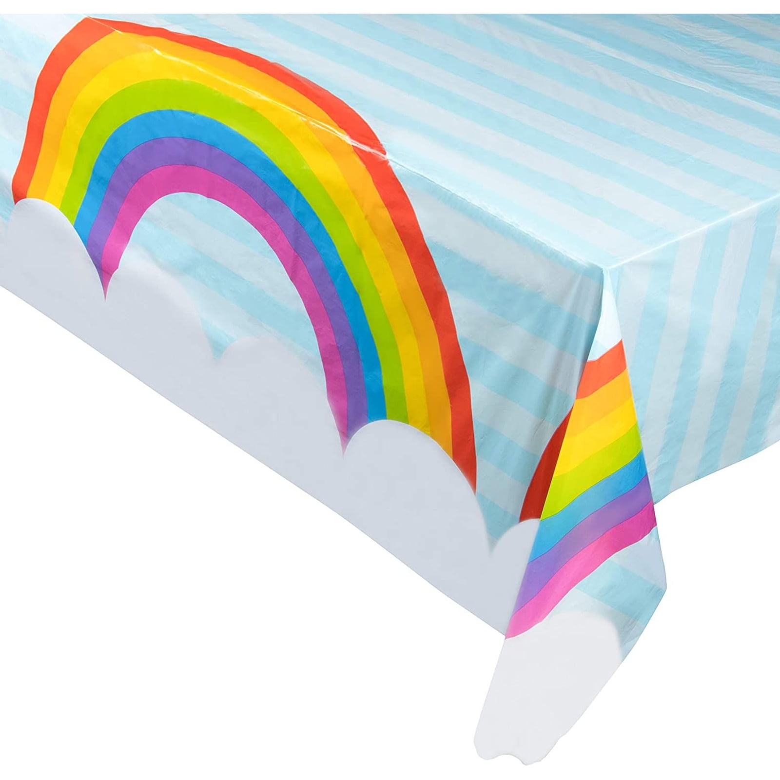 Rainbow Party Tablecover Tablecloth Girls Birthday Pride Tableware Decoration 