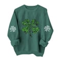 thumbnail image 3 of TaTaai Ladies Long Sleeve St Patricks Day Graphic Sweatshirt Crewneck Casual Pullover Fleece Lined Loose Fit Holiday Wear Gift, 3 of 6