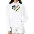 thumbnail image 4 of Women's G-III 4Her by Carl Banks  White Milwaukee Brewers Heart Fleece Pullover Hoodie, 4 of 5