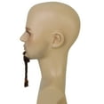 thumbnail image 6 of HPO Adult Men's Long Sparrow fake Goatee – Brown Human Hair Beard for Costume & Cosplay, 6 of 6