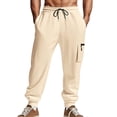 thumbnail image 2 of Zylarhe Casual Pants for Men Men's Casual Pants Comfortable Loose Fit Everyday Wear Breathable Soft Fabric Versatile Styling Long Trousers For All Seasons, 2 of 9
