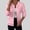 Pink, variant on Lightweight Cable Knit Women's Bomber Jacket Zip Up Cardigan Long Sleeve Casual Textured Sweater Outerwear Cozy Fall Winter Fashion Jacket with Pockets (S-3XL)