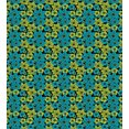 thumbnail image 3 of Ambesonne Floral Duvet Cover Sets, Exotic Flowers Illustraiton, 2-King, Dark Mauve Yellow Green, 3 of 7