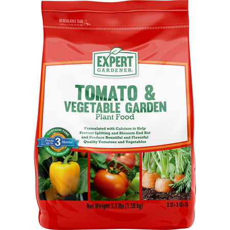 Expert Gardener Tomato & Vegetable Garden Plant Food 12-10-5, 3.5 (Best Time To Plant Tomatoes In Texas)