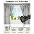 thumbnail image 6 of ALLZONE Heavy Duty Tension Shower Curtain Rod 42-83 Inches for Bathroom, Window, Non-Slip, Adjustable with Strong Spring Pole for Closet, Doorway, No Rust, No Drilling, Black, 6 of 6