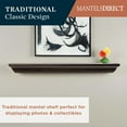 thumbnail image 2 of Mantels Direct Colton 60" Floating Wood Fireplace Mantel Shelf - Chocolate, 2 of 9