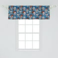thumbnail image 2 of Ambesonne Sugar Skull Window Valance, Mexican Retro Dots, 54" X 18", Multicolor, 2 of 3
