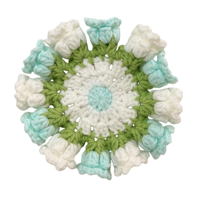 Flower Coaster Coaster Cup Mat reutilizable con el regalo adorable resistente al calor Lily of the Valley Coaster Protector para la barra