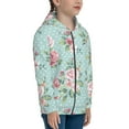thumbnail image 5 of Kdxio Vintage Floral Pattern Kids Boys Girls Zip Up Hoodie 3D Printed Hooded Sweatshirt Hoody Coat with Pocket 7-12 Y-Small, 5 of 6