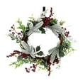 thumbnail image 3 of Christmas Wreath, Christmas Garland, Creative Decoration 17.72inch Red Berries Wreath, Door Wreath for Outdoor Indoor, Dining Room Farmhouse, 3 of 8