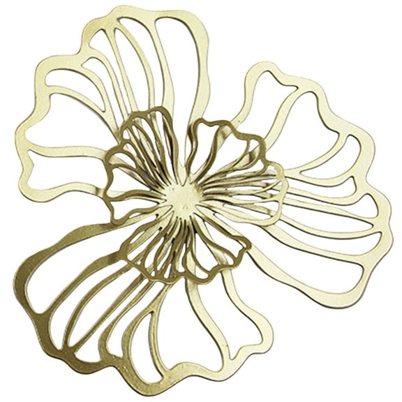 Tizuqe Artistic Metal Wall Accent, Multicolors Layered Floral Silhouettes Sign for Home Elegances Rusts Resistant Metal Decors