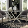 thumbnail image 4 of Furniture of America Fedora Modern Metal Round Dining Table in Champagne Gold, 4 of 7