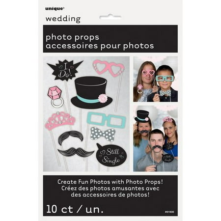2 Single Booth - Wedding Photo Booth Props, 10pc