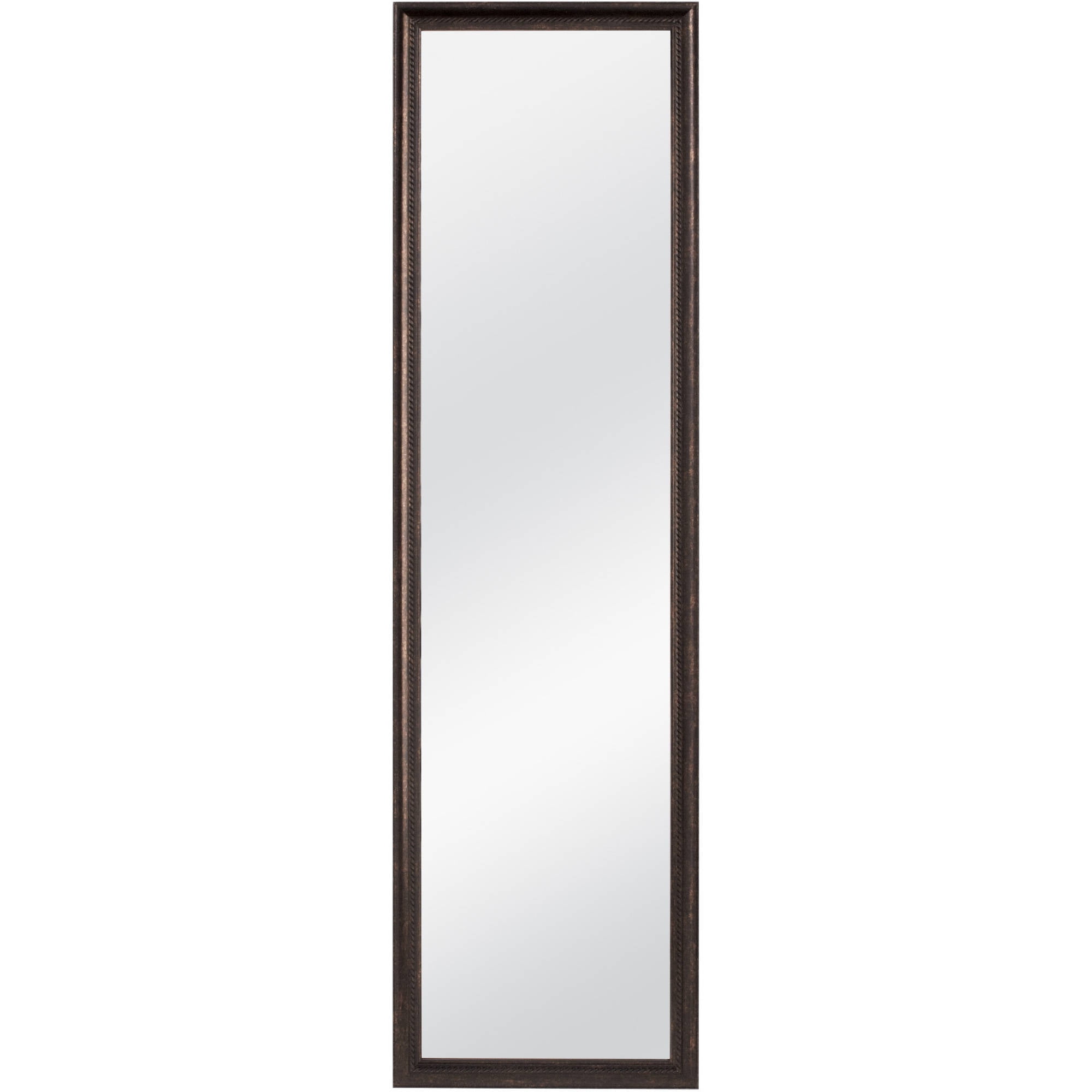 Mainstays 14 25 X 50 25 Ornate Bronze Over The Door Mirror Walmart Com