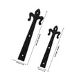 thumbnail image 4 of BRIGHTFUFU 4Pcs Black Garage Door Hinge Kit Iron Decorative Effect Flat Panel Chain Garage Door Embellishment, 4 of 7