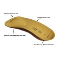 Emsold Ultra Thin Orthotic with Metatarsal Pad and Deep Heel Cup Semi