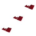 thumbnail image 2 of Advancent Textura de poliéster y alfombra de chenilla de fuerte absorción de agua para baño y dormitorio alfombra vino rojo 50*80 + 50*50 Type1 NO1, 2 of 6