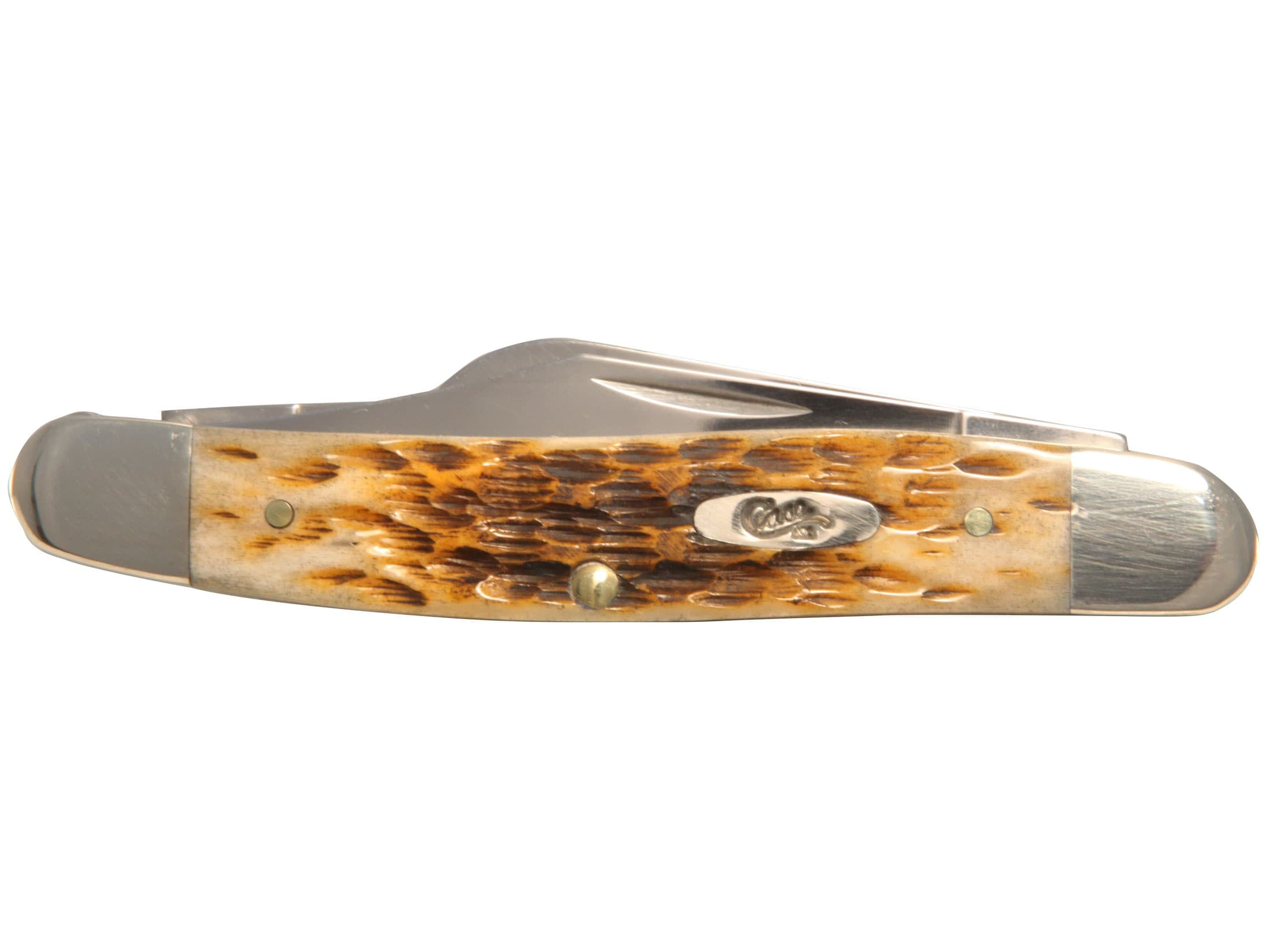 Case Amber Bone SS Stockman Pocket Knife