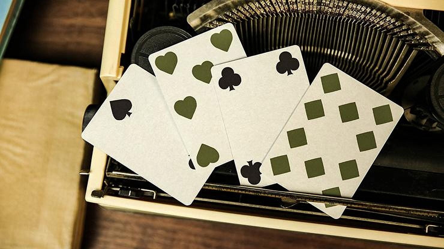 Reminisce Green Retro Standard by Ark Playing Cards