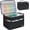 Black, variant on Medicine Storage Bag,Double Layers Pill Bottle Organizer Bag Empty with Lockable Zipper&Adjustable Divider,Medication Travel Carrying Bag for Pills,Vitamins,Medical Supplies