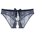 thumbnail image 2 of Lolmot Women Soft Sexy Underwear,Women Sexy Floral Lace Panty Underwear Brief Crotchless Thong Lingerie, 2 of 3