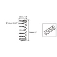 thumbnail image 4 of 1.2mm Wire Dia 20mm Outer Diameter 50mm Long Compression Springs Black 20Pcs, 4 of 5