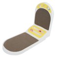 thumbnail image 1 of Large Cat Scratcher Pad with Double Sided Design, Attractive L Shaped Corrugated Cardboard, Toy Balls for Resting, 1 of 8