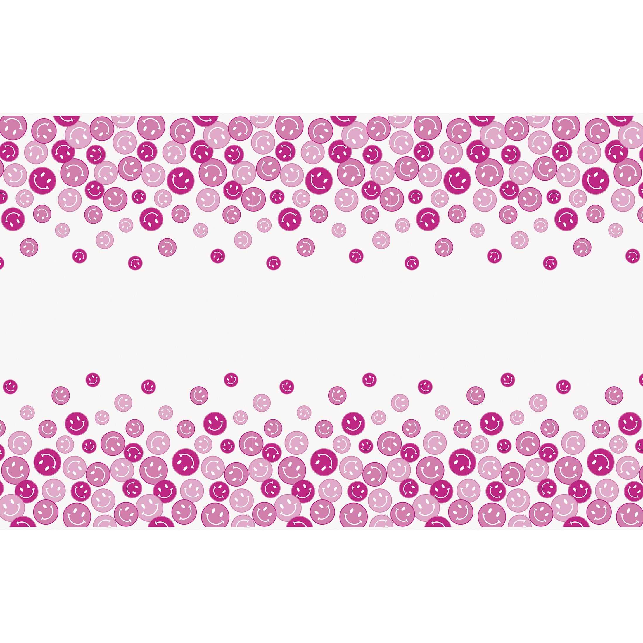 Way to Celebrate! Cheerful Pink Plastic Party Tablecloth, 84 x 54in