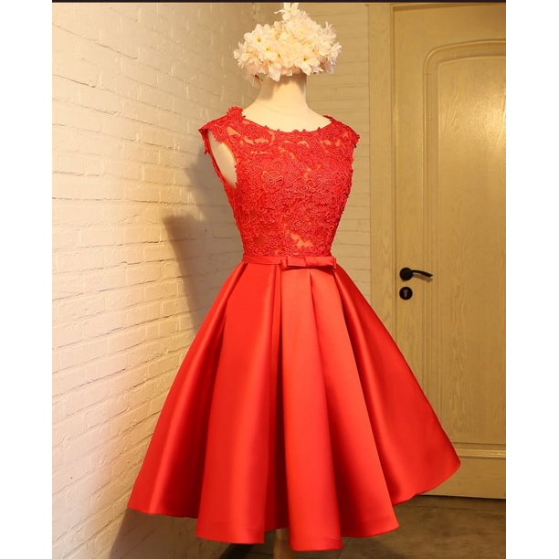 Vestido corto de princesa para baile de graduación, sin mangas, hasta la rodilla, Formal, fiesta, vestidos de cóctel, apliques en la espalda, cremallera de encaje, vestido de regreso A casa