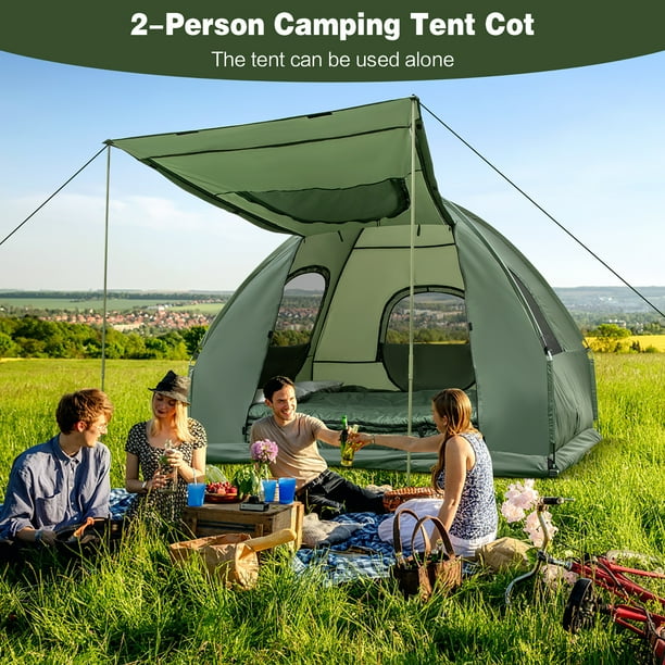 Covered cot clearance tent