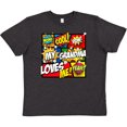 thumbnail image 3 of Inktastic My Grandma Loves Me Superhero Youth T-Shirt, 3 of 5