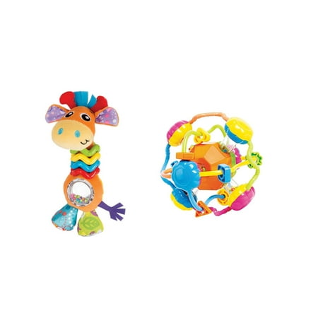 Playgro's Best Set, 2-in-1 Baby Toy Bundle with My Bead Buddy Giraffe and Discover