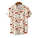 thumbnail image 3 of Camisas de manga corta con botones para hombres y mujeres Camisas hawaianas con estampado de hongos Camisas casuales con flores Camisas hawaianas, 3 of 5
