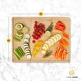 thumbnail image 4 of JumblWare Bamboo Cutting Board, 18x24 Large Wooden Chopping Block Tray W/Handles, 4 of 7