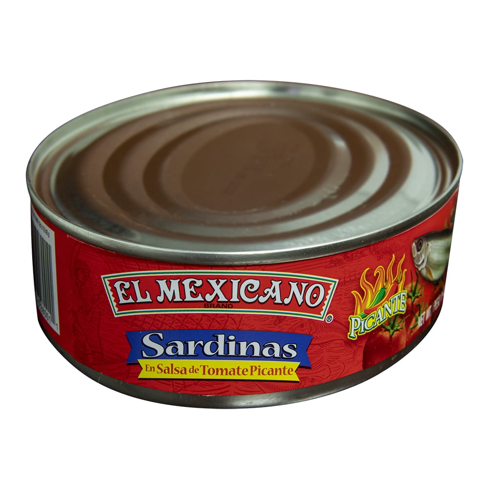 (4 pack) El Mexicano Sardines Picante, Spicy Tomato Sauce, 15 oz Can
