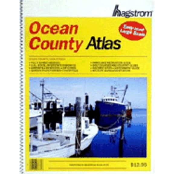 Pre-Owned Hagstrom Ocean County Atlas (Paperback) by Hagstrom Map Company