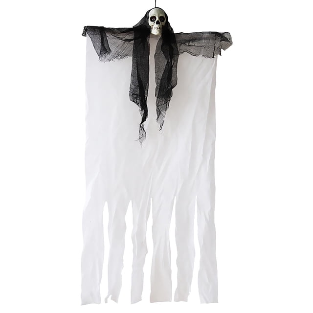 DPTALR Halloween Costume Props Horror Plastic Skull Ghost Curtain Hanging Hanging Ghost