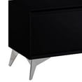 thumbnail image 5 of 71 Inch TV Stand with 2 Door Storage and LED Touch Light, Black, 5 of 6