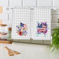 thumbnail image 5 of zeyuuu American Patriotic Kitchen Towels Dish Towels Set of 2, 18x26 Inch 4th of July Star Kitchen Decor Drying Dishcloth, Grey Plaid Floral Independence Day Decoration Hand Towels, 5 of 6