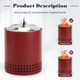 thumbnail image 3 of Tapa para fogón WALLFID Solo Stove Mesa 13,5 cm Acero Inoxidable, 3 of 4