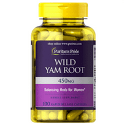 Puritan's Pride Wild Yam Root 450 mg 100 rapid release capsules