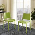 thumbnail image 2 of Modway Hipster Polypropylene Plastic Dining Side Chair, Green, Set of 2, 2 of 4