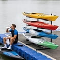 thumbnail image 2 of Étagère de Rangement pour Kayak Robuste Autoportante, Résistante aux Intempéries pour Kayaks, Canots, SUP et Planches à Pagaie, Intérieur/extérieur pour Garage, Quai Ou Remise, 2 of 6