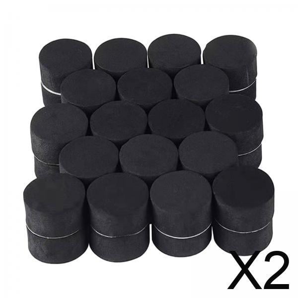 2x40x Patas Para Macetas De Una Sola Cara Adhesivas Invisibles De Goma EVA Negras Para Muebles