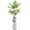 Areca Palm Tree, variant on Artificial Tree in Gray Marble Effect Planter, Fake Areca Tropical Palm Silk Tree for Indoor and Outdoor Home Decoration - 66" Overall Tall (Plant Pot Plus Tree)