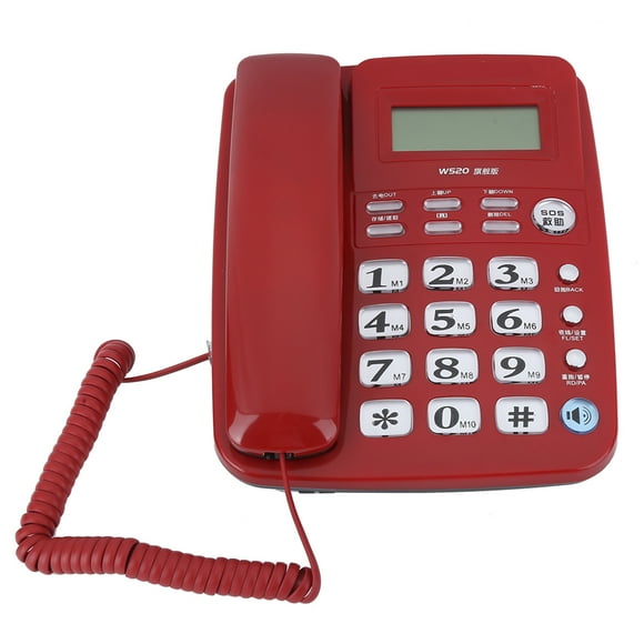 Teléfono W520 Identificación De Llamadas Teléfono Manos Libres Llamada Para Oficina Hogar Negocio Familiar