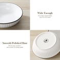 thumbnail image 5 of Malacasa Pasta Bowls, 34 oz Ceramic Salad Bowls Set of 4, Large Kitchen Bowls Set for Serving Soup, Pasta, Dinner, Microwave Dishwasher Safe, 5 of 10